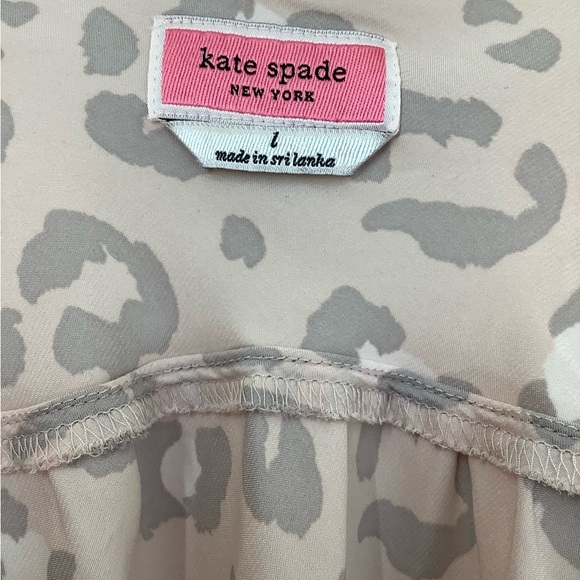 Kate Spade ♠️ ROSEY LEOPARD SATIN CHEMISE IN ROSY LEOPARD Size L - Picture 7 of 8